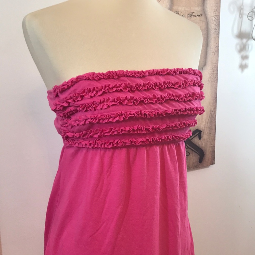 Pink Ruffled Top Dress - Picture 2 of 4